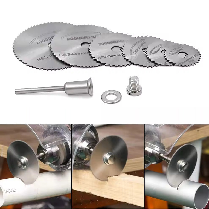 Hjemix | Sett med 6 stk metall HSS sirkelsagblad