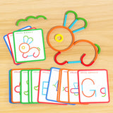 Hjemix | Montessori Barns Puslespill Logikktrening Ring Spill