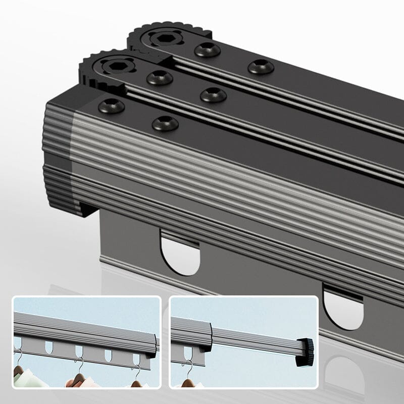 Hjemix | Veggmontert sammenleggbart klesstativ med sugekopp