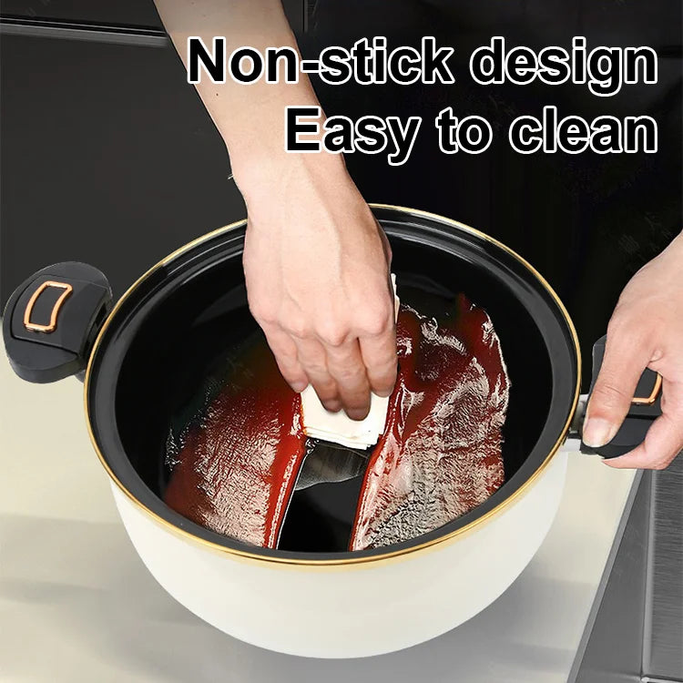 Hjemix | Dobbelhåndtak 7L Emalje Mikroskanner