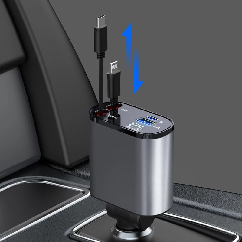 Hjemix | Fire-i-ett Bil Telefonlader