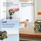 Hjemix | 3-i-1 Infrarød Laser Båndmåling