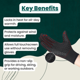 Hjemix | Vanntette Hansker: Termiske Hansker med Berøringsskjerm | Sykling, Golf, Raynauds, og Vintersport