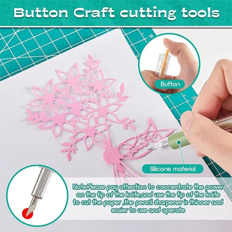 Hjemix | Morandi Cartoon Pattern Student Universal Knife Pen