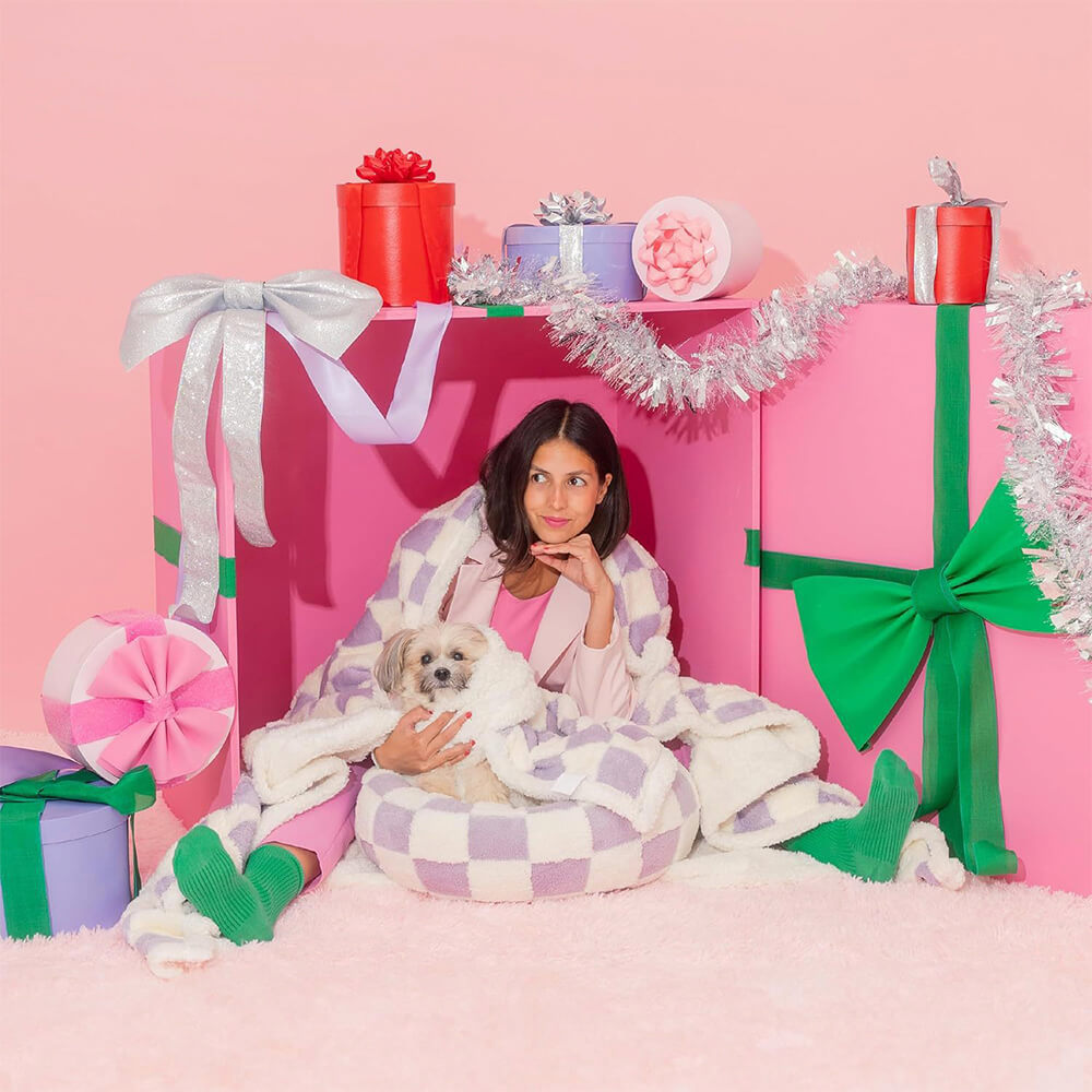 Hjemix | Flocket Vanntett Multi-Funksjonell Sherpa Hundeteppe