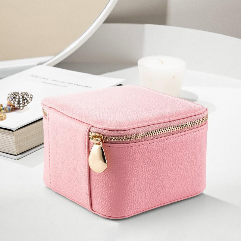 Hjemix | Lær smykkeboks for reise