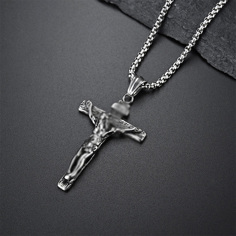 Hjemix | Titanium Steel Cross Pendant Necklace