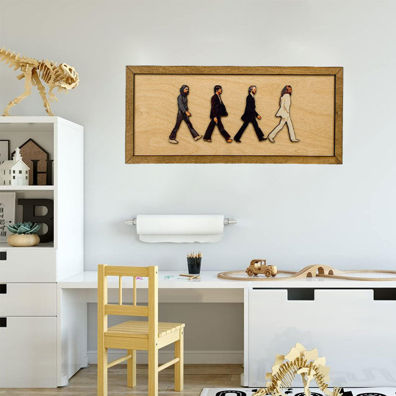 Hjemix | The Beatles innrammet Abbey Road portrett