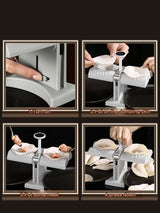 Hjemix | Husholdning Dobbel Hode Automatisk Dumpling Maker Mold