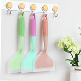 Hjemix | Premium Tamagoyaki Silikon-Spade - Varmebestandig, Non-stick med bred ergonomisk grep - Ideell for pizza, steking, grilling, pannekaker, fluorescerende grønn, Eid Al-Adha Mubarak