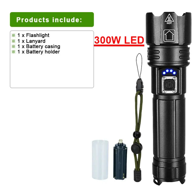 Hjemix | LED Lommelykt | Oppladbar Lommelykt