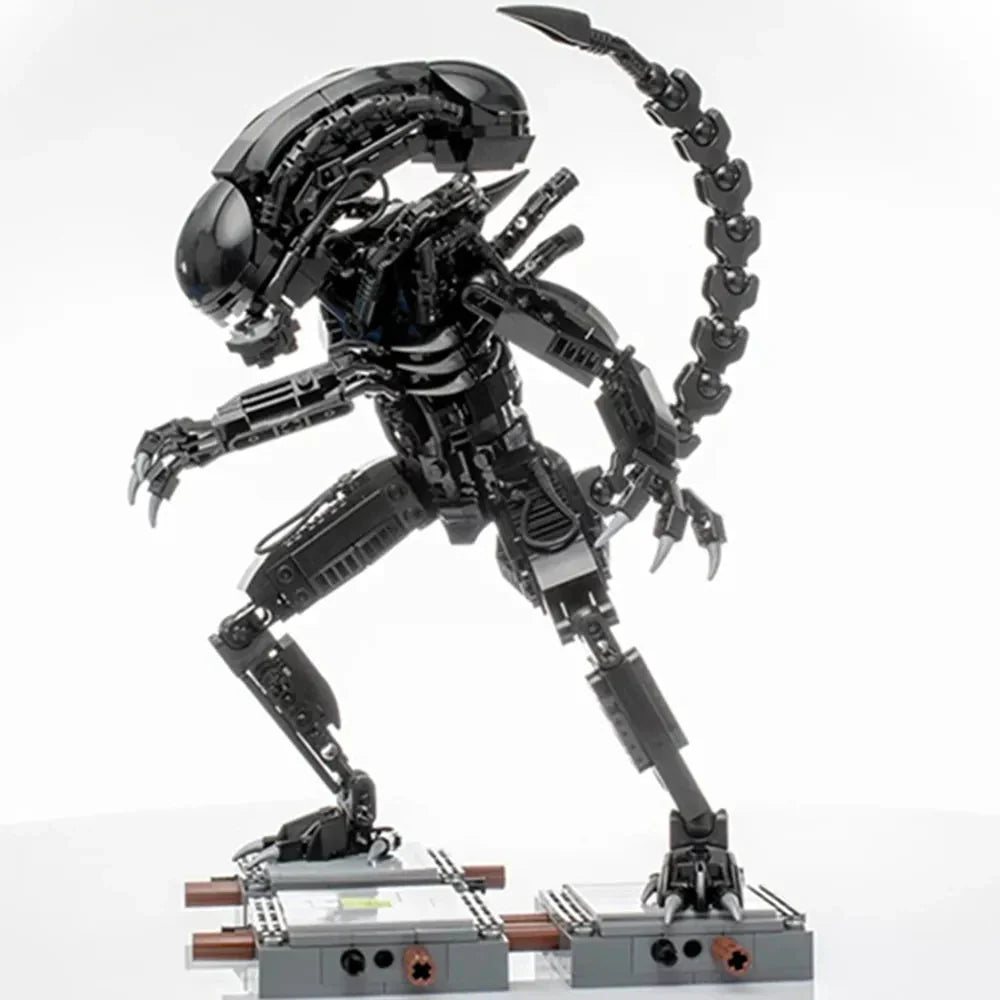 Hjemix | 600PCS Prometheus Aliens Vs Predator Romvesen Figur Mech Modell Byggestein Leketøy Barnegave