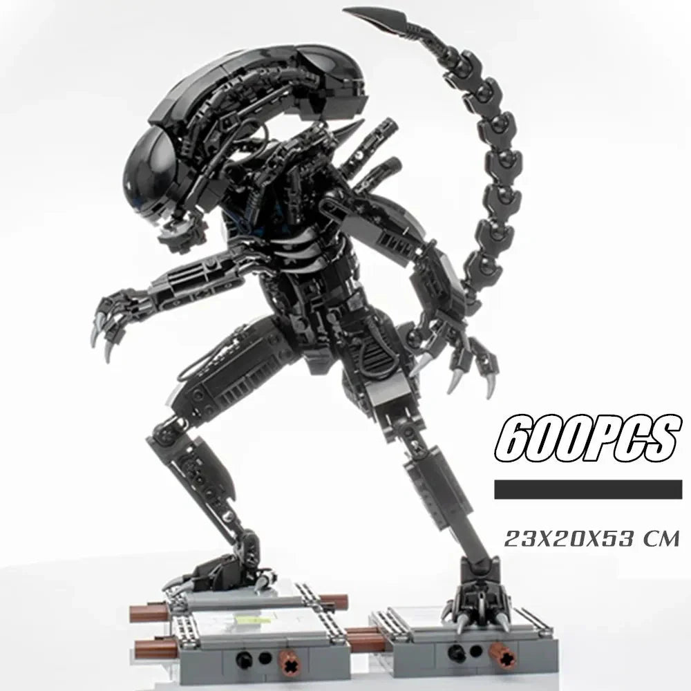 Hjemix | 600PCS Prometheus Aliens Vs Predator Romvesen Figur Mech Modell Byggestein Leketøy Barnegave
