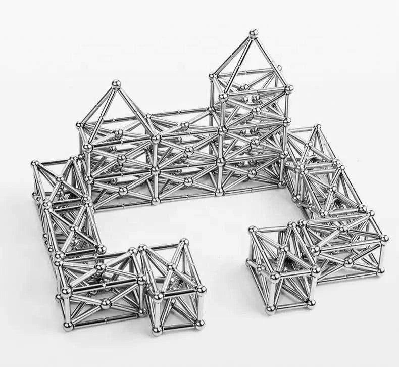 Hjemix | Magnetisk bygge leketøyssett med stenger og baller