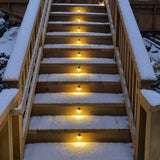 Hjemix | Fvtled Pakke med 10 Varmhvite Lavspennings Led Deck Lys for Utendørs Hage- og Sti Belysning