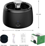 Hjemix | Luktfri Røykfri Asjett - Bærbar Røyk Fangst med Duftfilter