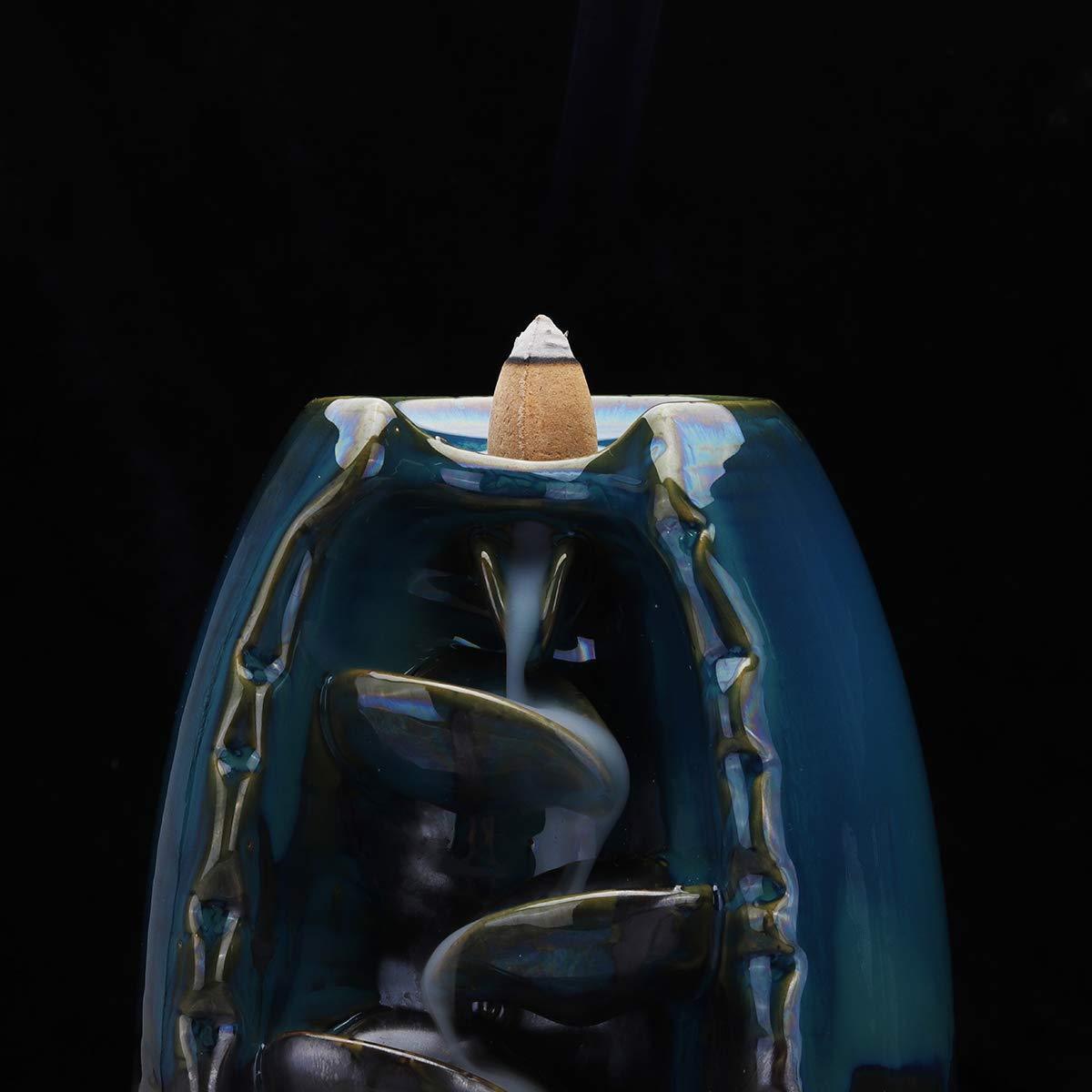 Hjemix | ZenFlow - Håndlaget røkelsesholder med fascinerende foss røkelseffekt