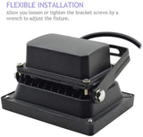 Hjemix | Glw 10W Led Flomlys 2 Pakke - Varm Hvit Utendørslys, 750Lm, Halogen Ekvivalent