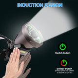 Hjemix | Aikertec Oppladbar LED Hodelykt 100,000 Lumen – Super Lys og Vanntett
