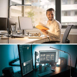 Hjemix | Jcotton Justerbar Gåsehals Led Gulvlampe For Vipper Extensions & Makeup - Svart 01