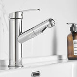Hjemix | Moderne Design Badkran Enkelt Håndtak Blandebatteri med Vannslange