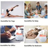 Hjemix | Saltlampe Diffuser - 3-i-1 Essensiell Olje Diffuser, Himalaya Saltlampe & Luftfukter