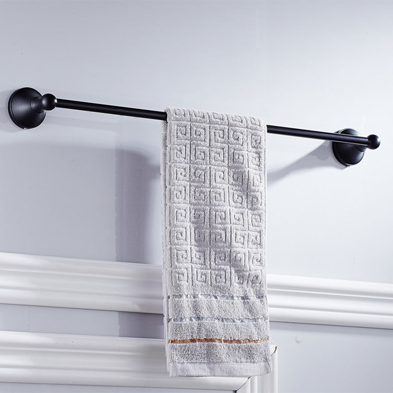 Hjemix | Metallbaderom sett 4-delt Tradisjonell stil Svart badeaccessoriesett