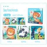 Hjemix | Tre 3-i-1 Magnetisk Avansert Falt Puslespill