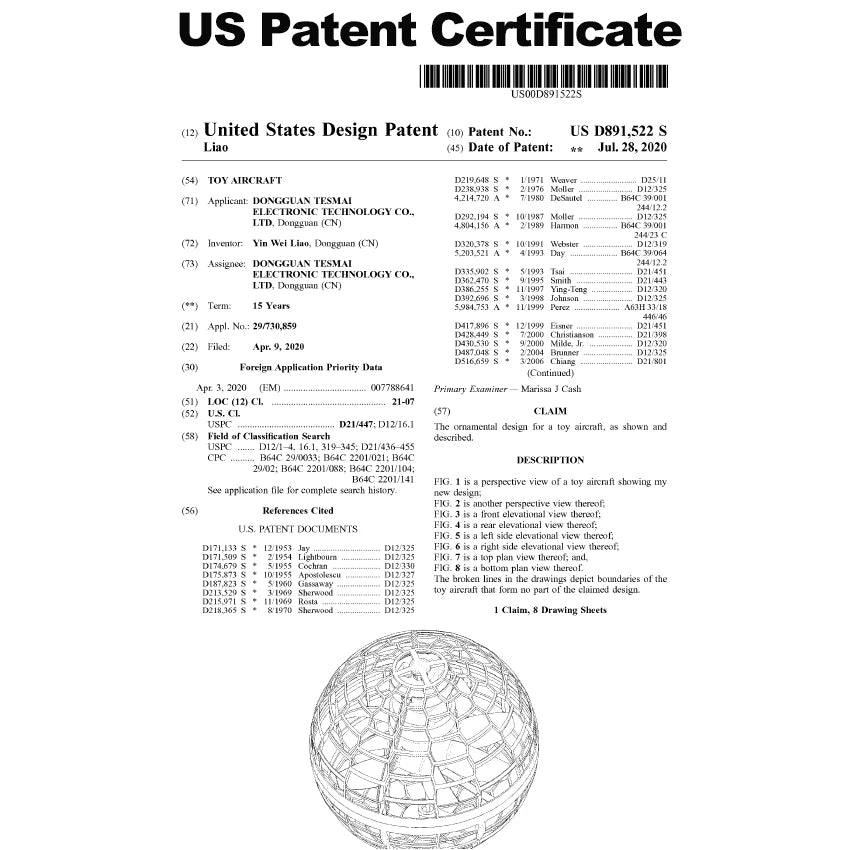 Hjemix | Flynova Pro Flyball Spinner Leke Håndkontrollert Drone Helikopter 360 Graders Roterende Mini UFO med Lys Barnegaver