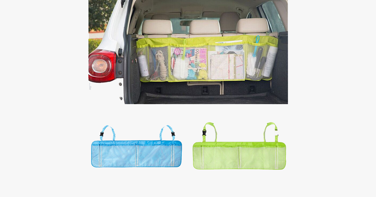 Hjemix | Multi-Seksjon Bil Baksete Organizer – Holder Bilen Ren!