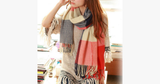 Hjemix | Checkered Wool Scarf and Shawl - Various Colors