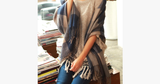 Hjemix | Checkered Wool Scarf and Shawl - Various Colors