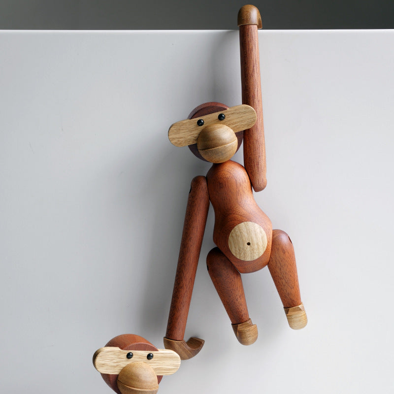 Hjemix | Cheeky Monkey Solid Wood Ornament