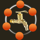 Hjemix | Vintage Classic Faucet Water Lock Single Handle Dragon Engraving Wall Mounted Faucet