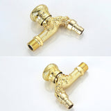 Hjemix | Vintage Classic Faucet Water Lock Single Handle Dragon Engraving Wall Mounted Faucet