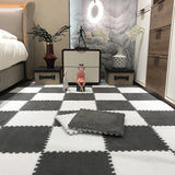 Hjemix | Fargefading Resistant Teppeflis Solid Color Interlocking Teppeflis