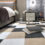 Hjemix | Fargefading Resistant Teppeflis Solid Color Interlocking Teppeflis