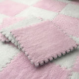 Hjemix | Fargefading Resistant Teppeflis Solid Color Interlocking Teppeflis