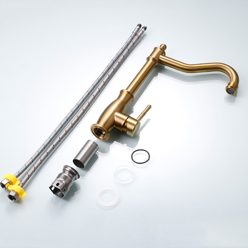 Hjemix | Tradisjonell Innebygd Inntaksstandard Kjøkkenkran Blyfri Kran