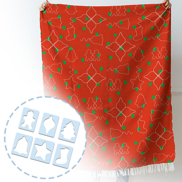 Hjemix | Julemotiv Quilt Malsett (6 STL) - Med Instruksjoner