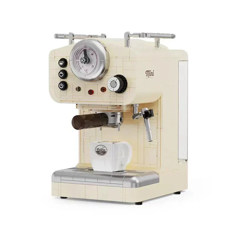 Hjemix | 678PCS Kreativ Serie Klassisk Kaffemaskin Byggeklosser Automatisk Drikkemaskin Modell Byggeleker Gave til Barn