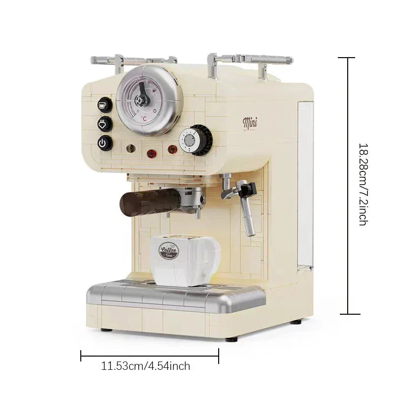 Hjemix | 678PCS Kreativ Serie Klassisk Kaffemaskin Byggeklosser Automatisk Drikkemaskin Modell Byggeleker Gave til Barn