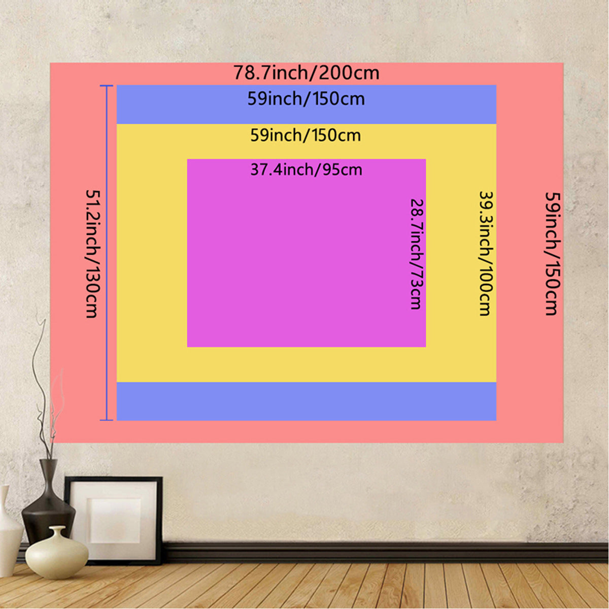 Hjemix | Skeleton Horror Halloween Veggteppe