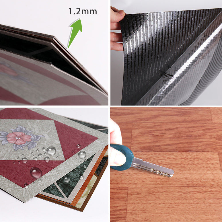 Hjemix | Peel and Stick PVC Gulv Matte Vinylgulv med Steintlook