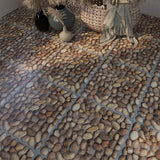 Hjemix | Peel and Stick PVC Gulv Matte Vinylgulv med Steintlook