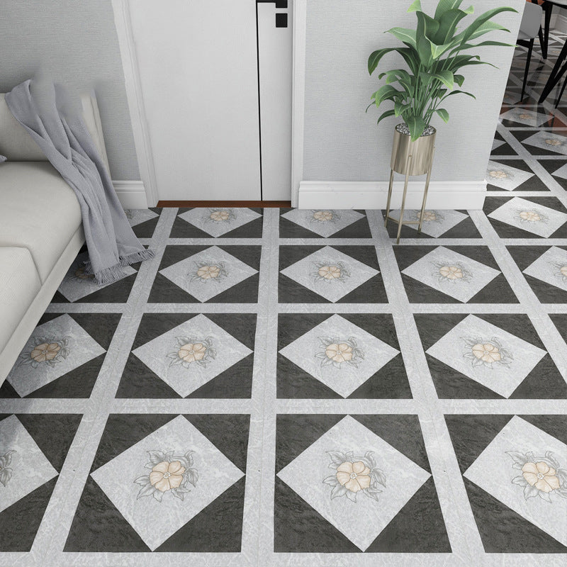 Hjemix | Peel and Stick PVC Gulv Matte Vinylgulv med Steintlook