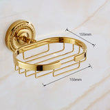 Hjemix | Tradisjonelt Gyldent Baderomsutstyr Sett Kobber Baderom Sett