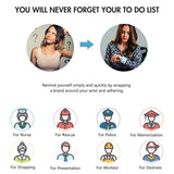 Hjemix | Gjenbrukbar Utslettbar To Do Liste Silikon Håndleddsbånd
