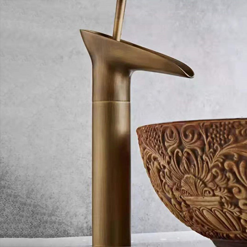 Hjemix | Rund Enkelt Håndtak Kran Landsstil Vaskemikser