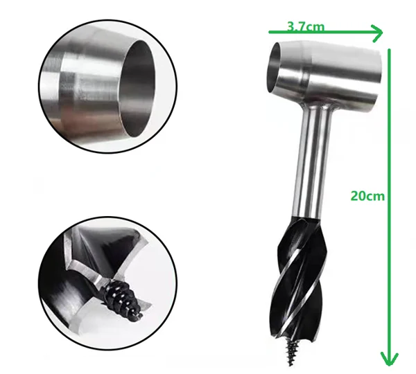 Hjemix | Bushcraft Auger – Bushcraft Hånd Auger Skrutrekker